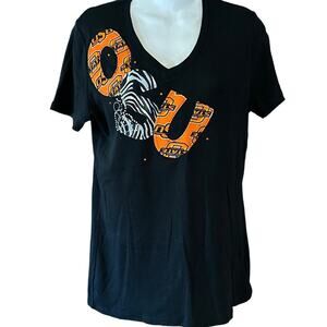 OSU Oklahoma State University Women's Large Black T-Shirt